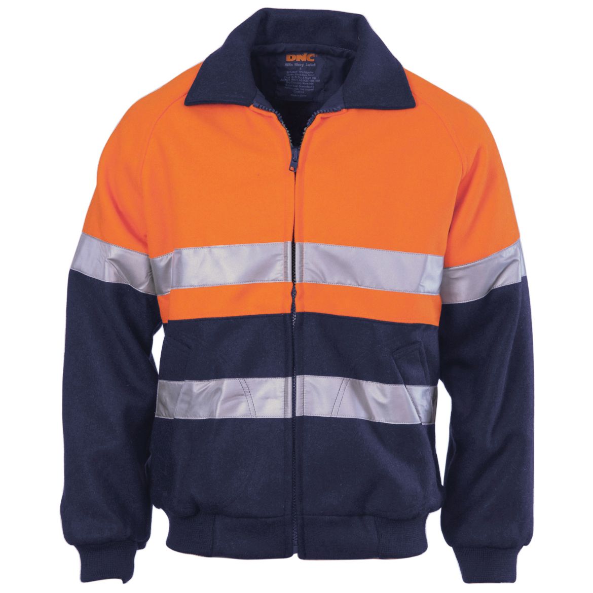 Picture of HiVis Two Tone Bluey Bomb er Jacket with CSR R/Tape
